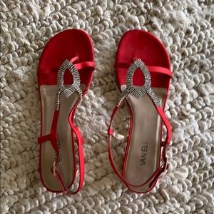 Vaneli satin sandals. Size 10SS (slim)